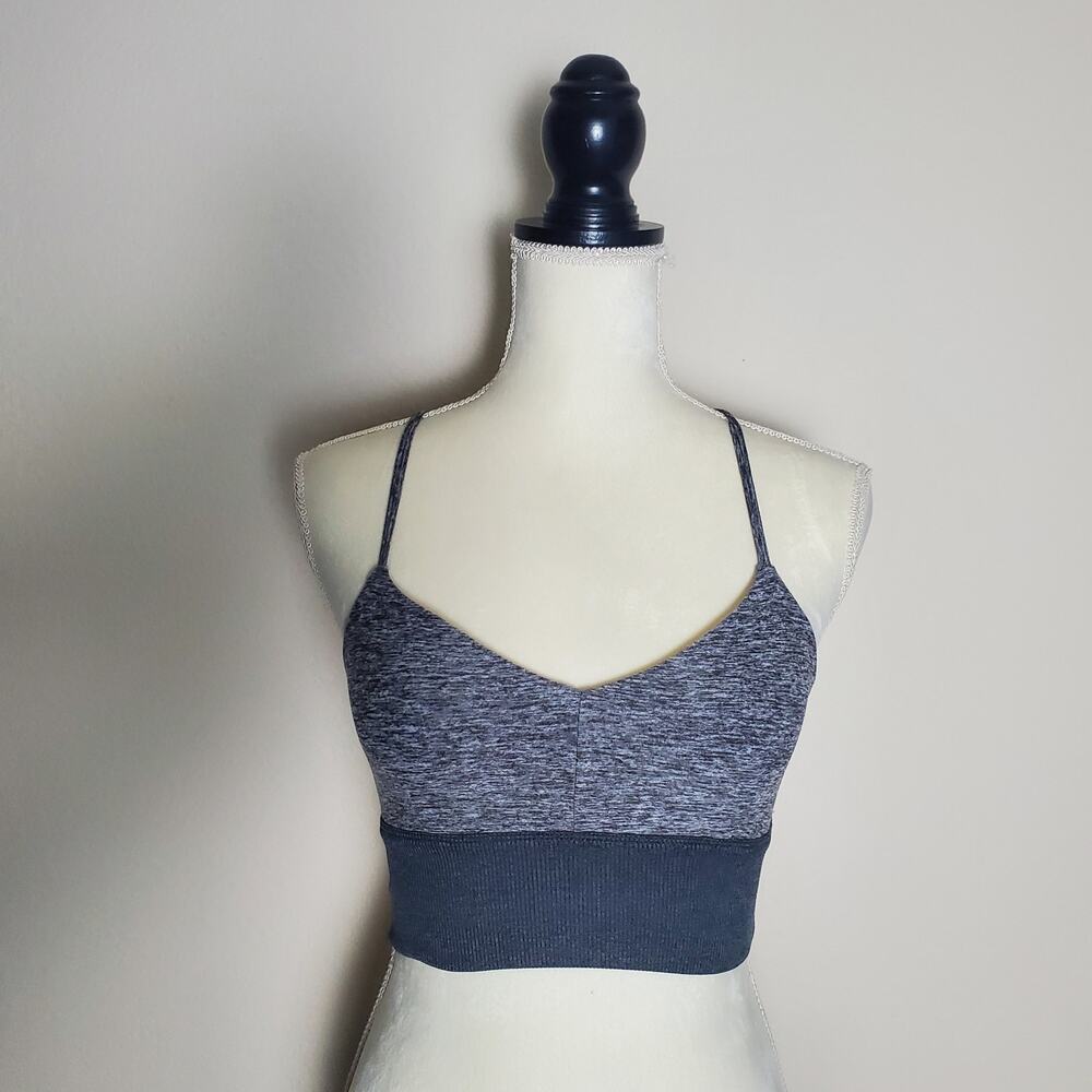 Alo Lush Heathered Gray Bra XS - Picture 5 of 6